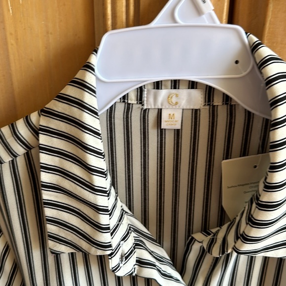 CHARMING CHARLIE blouse. Only worn on a couple of occasions. Striped - Picture 2 of 4